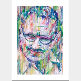 BERTOLT BRECHT - watercolor portrait.4 Posters and Art